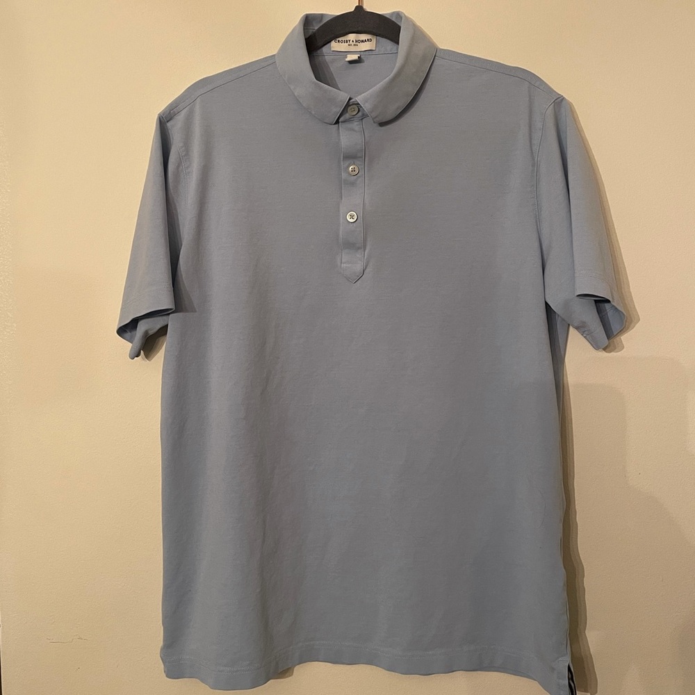 Crosby & Howard, Men’s Polo, Light Blue, Size Large (L), Excellent Condition